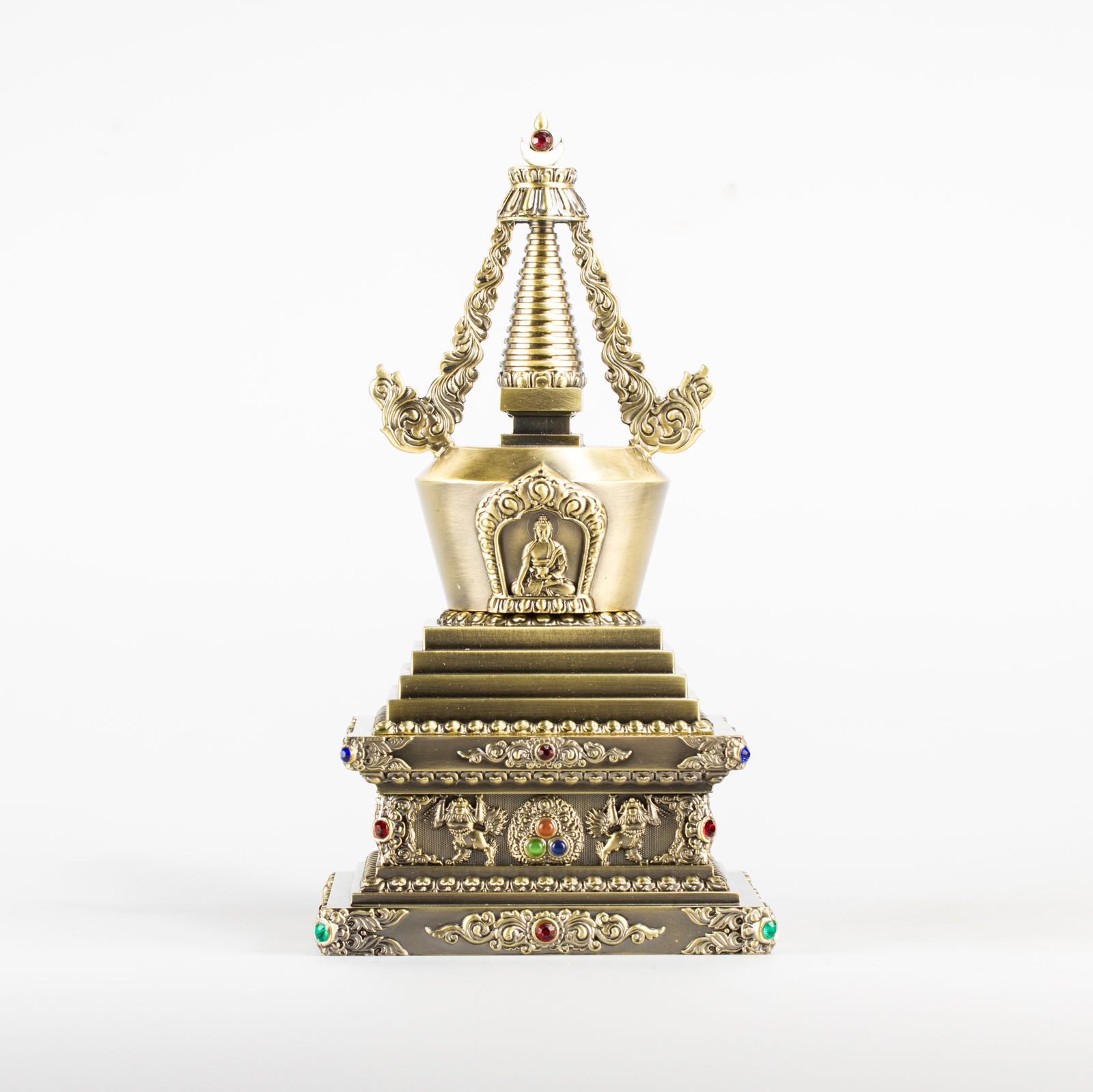 Buddhist Enlightenment Stupa — 28 cm. 