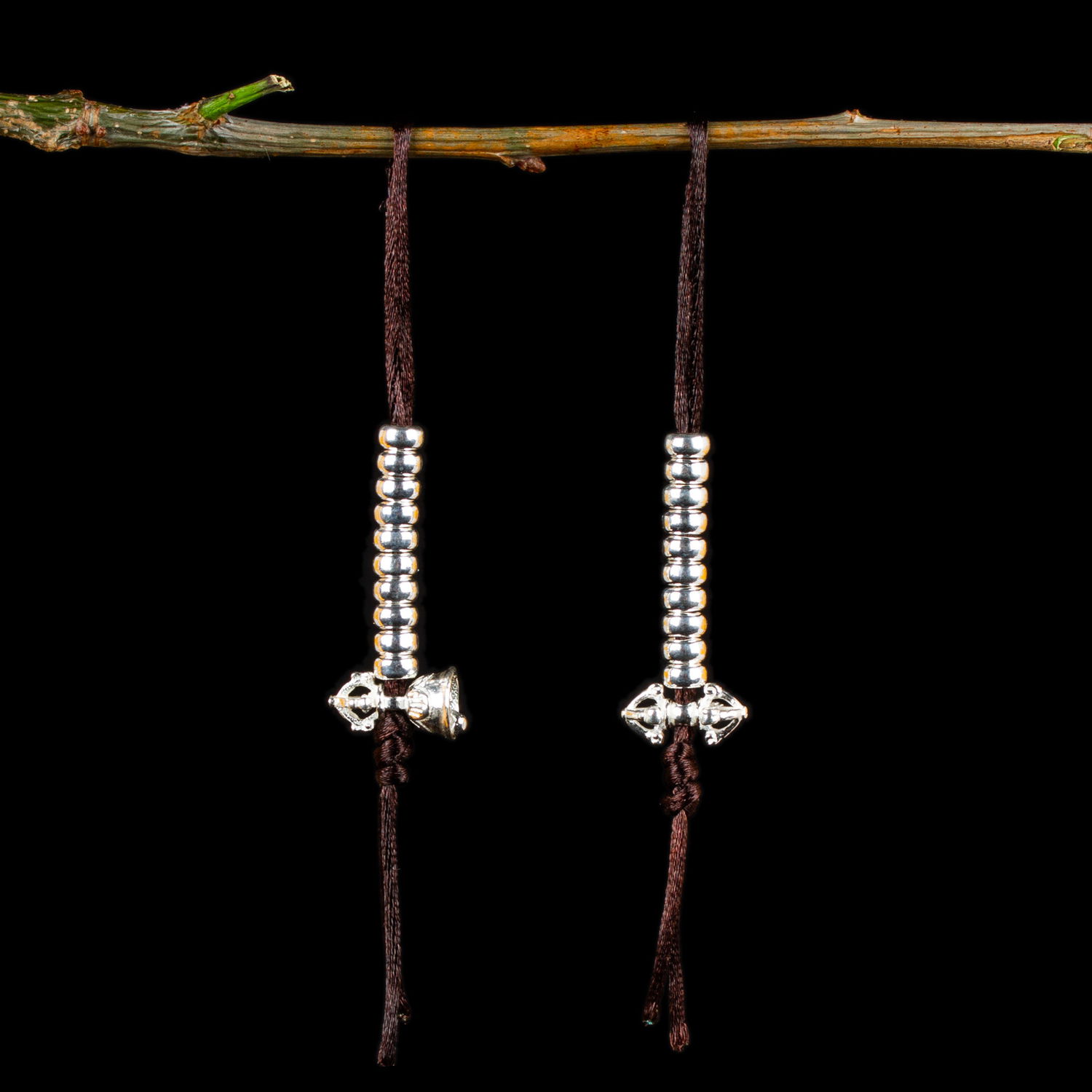 Elegant Silver mala counter, small size — 4.5 mm., 30,5 х 39,5 см