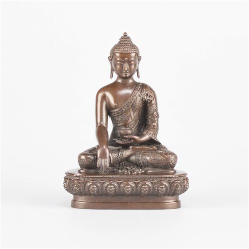Statue of Buddha Shakyamuni, small size 11 cm, fine carving