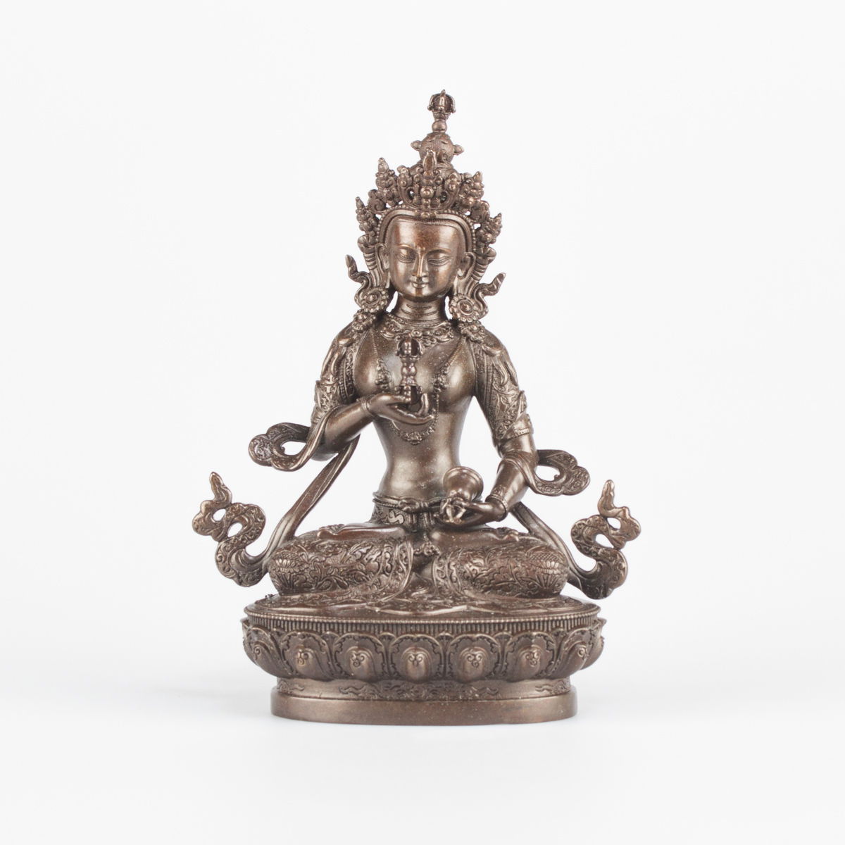 Statue of Vajrasattva or Dorje Sempa (“Dorsem” in brief), small size — 10.5 cm, fine carving, Small