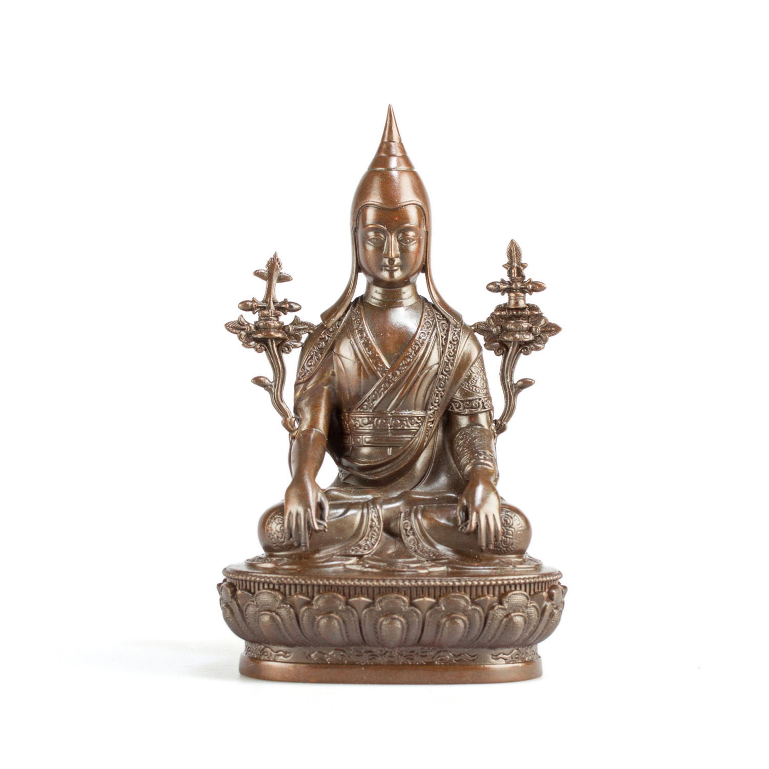 Statue of Longchen Rabjampa aka Longchenpa, small size — 11.8 cm, fine carving. 