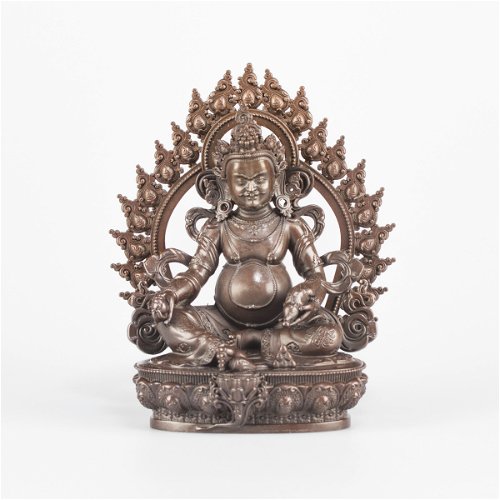 Statue of Jambhala aka Dzambhala, the God of Wealth, small size — 12.5 cm, fine carving