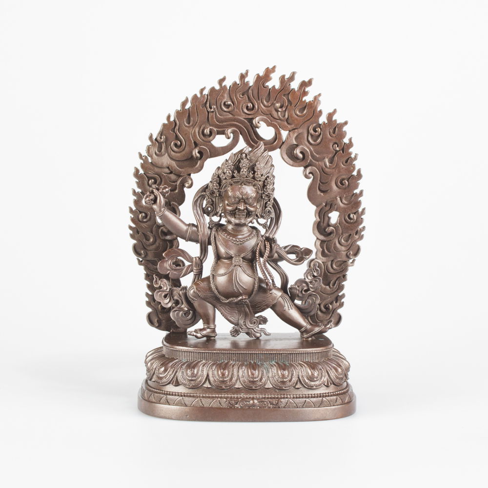 Statue of Vajrapani well known Dharma protector, small size — 12.5 cm, fine carving, Small
