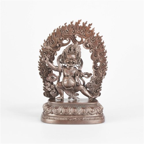 Statue of Vajrapani well known Dharma protector, small size — 12.5 cm, fine carving