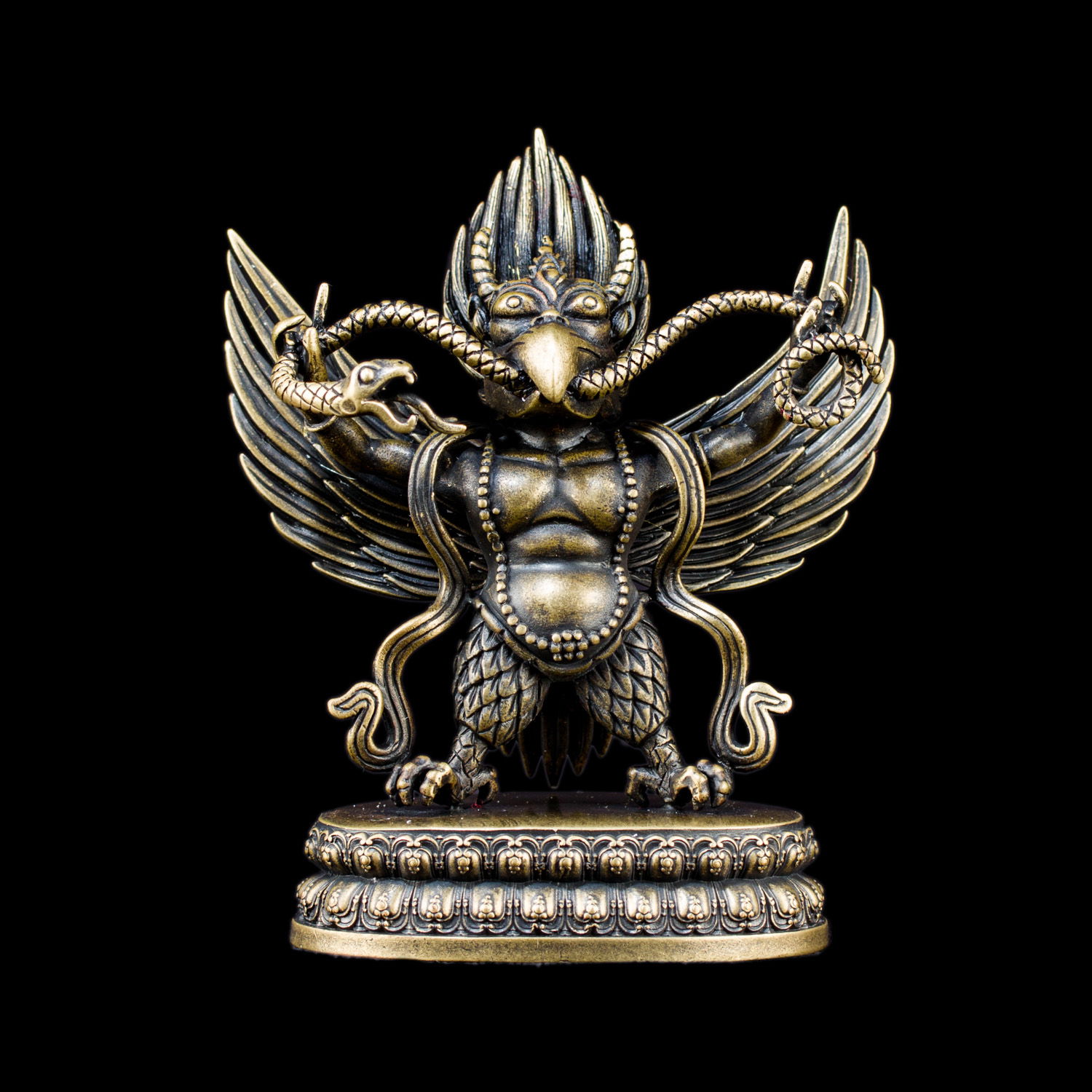 Statue of Garuda aka Suparna, the God of Wealth, small size — 11.5 cm, fine carving. 