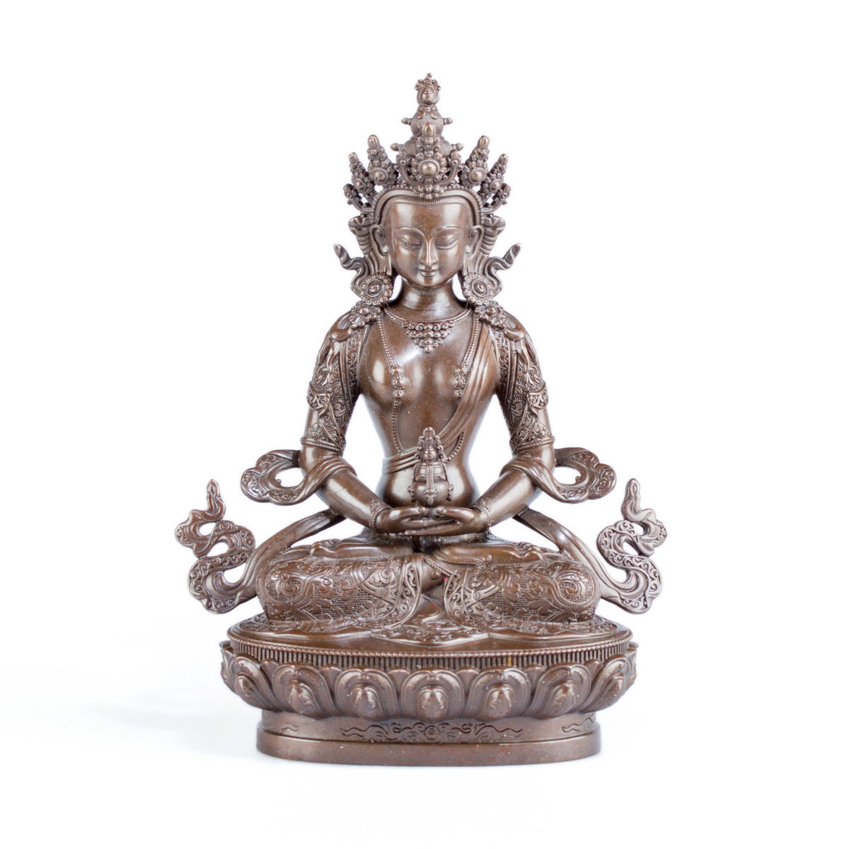 Statue of Buddha Amitayus aka Tsepame, medium size — 15 cm, fine carving. 
