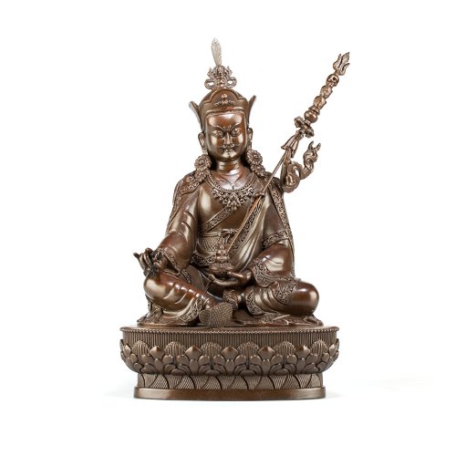 Bronze statue of Padmasambhava (“Guru Rinpoche”), big size, height — 24 cm, fine carving