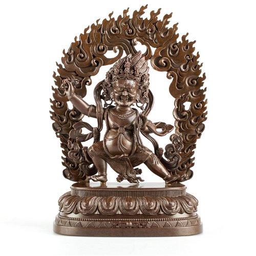Statue of Vajrapani well known Dharma protector, medium size — 18 cm, fine carving