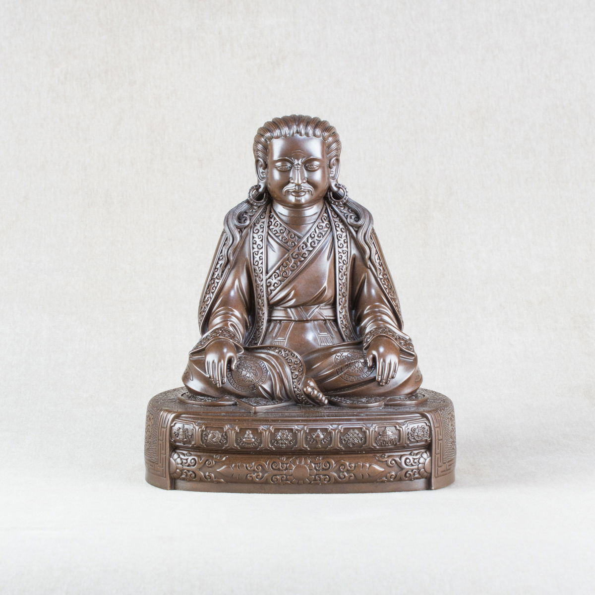 Bronze statue of Marpa Lotsawa ("the Translator") Lhodak Choski Lodos Great Kagyu teacher, height — 21 cm, fine carving. 