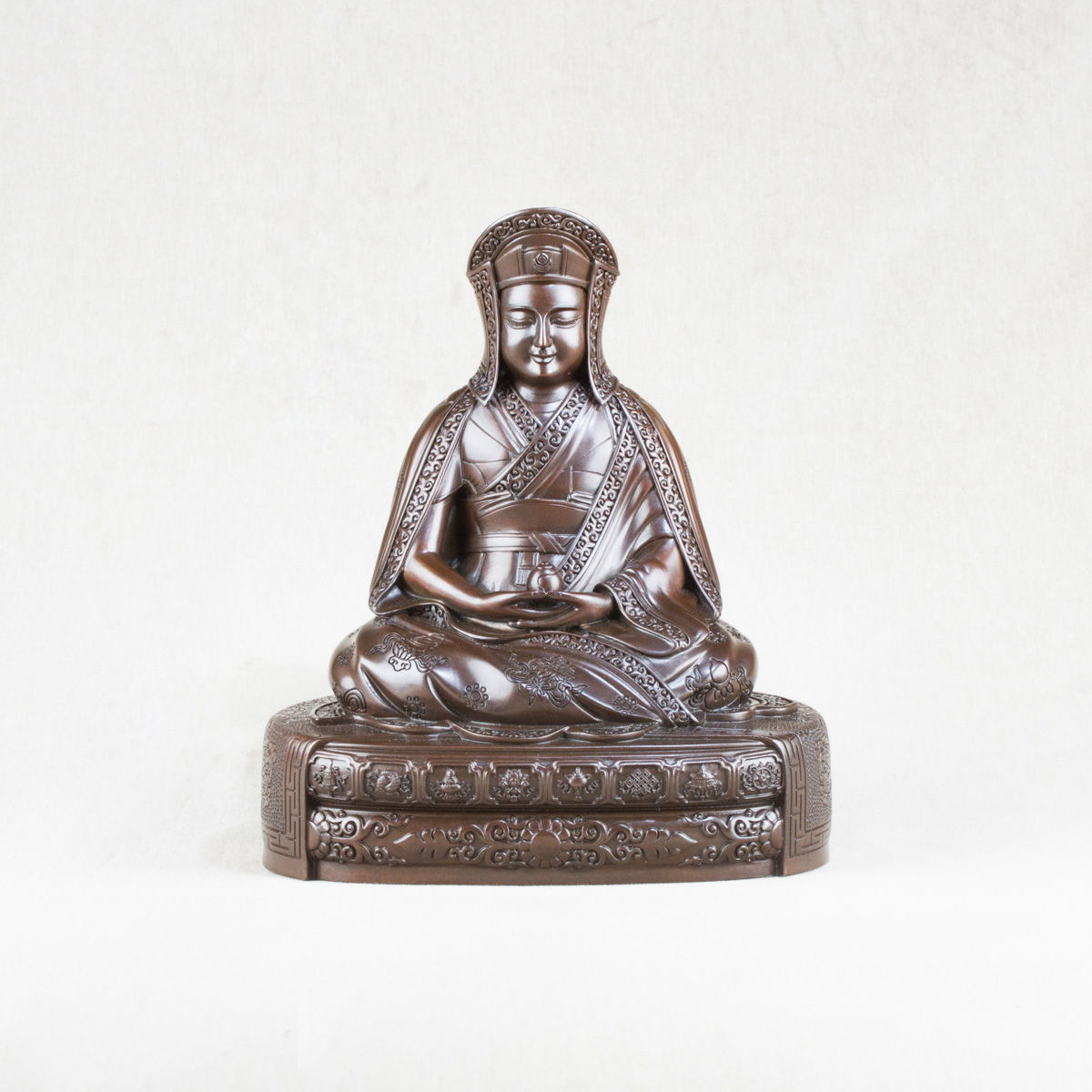 Bronze statue of Gampopa aka Dakpo Larje, Great Kagyu teacher, doctor and tantric, height — 21 cm, fine carving