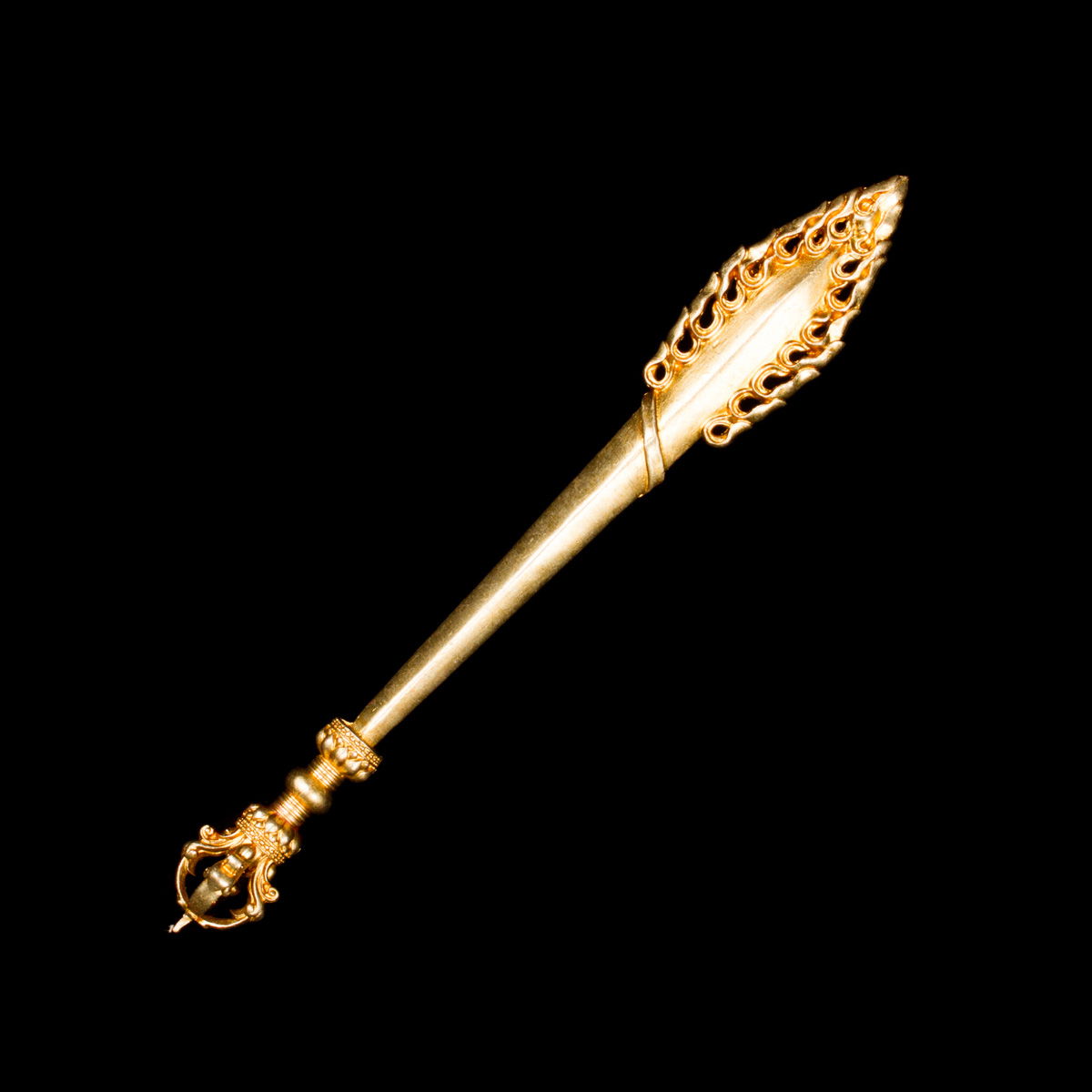 Sword of Manjushri that cuts off ignorance and duality — small figurine for buddhist altar. 