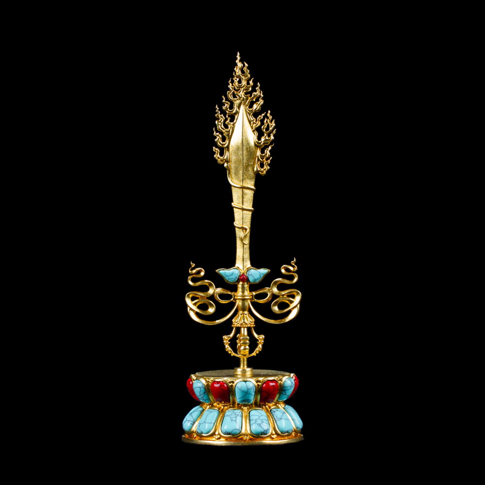 Sword of Manjushri that cuts off ignorance and duality — medium figurine for buddhist altar, Medium