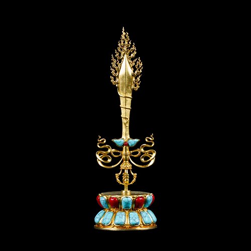 Sword of Manjushri that cuts off ignorance and duality — medium figurine for buddhist altar