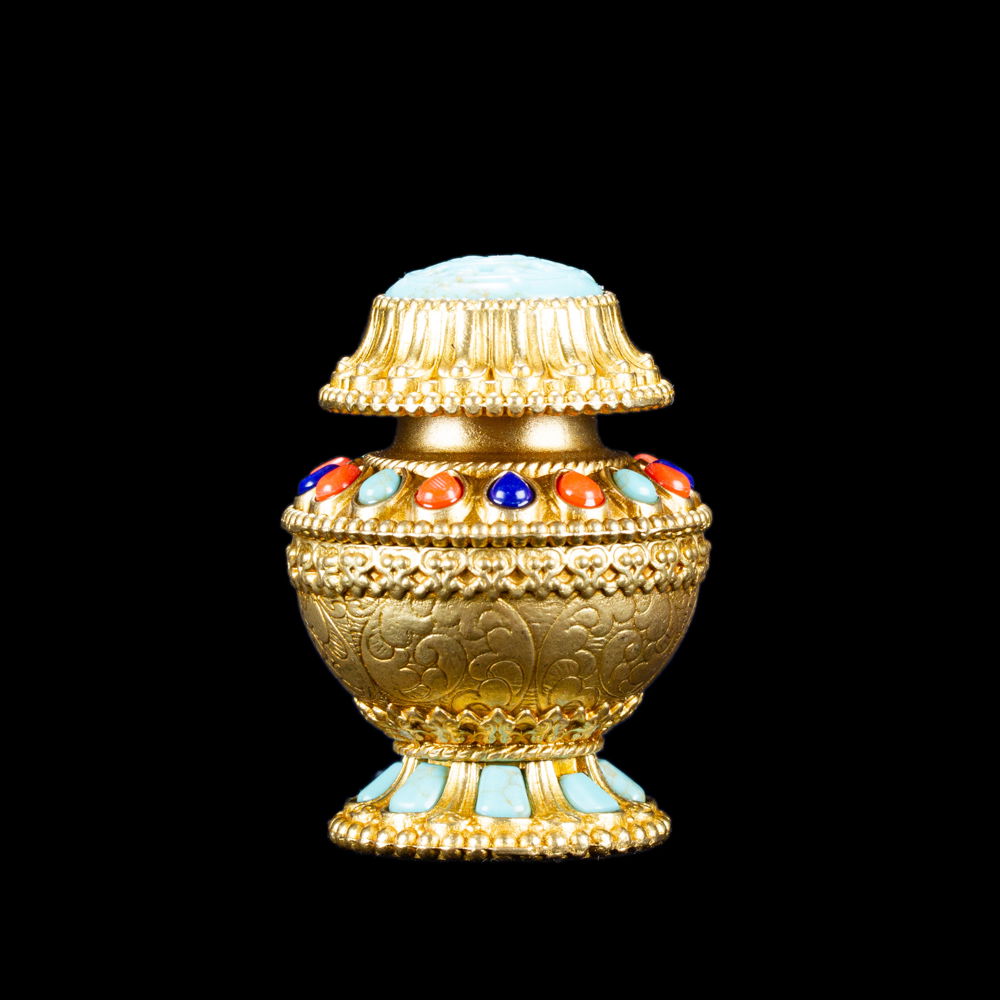 Elegant Reliquary, Treasure Vase or Relic Vase, small size, height — 6.4 cm, Small, 