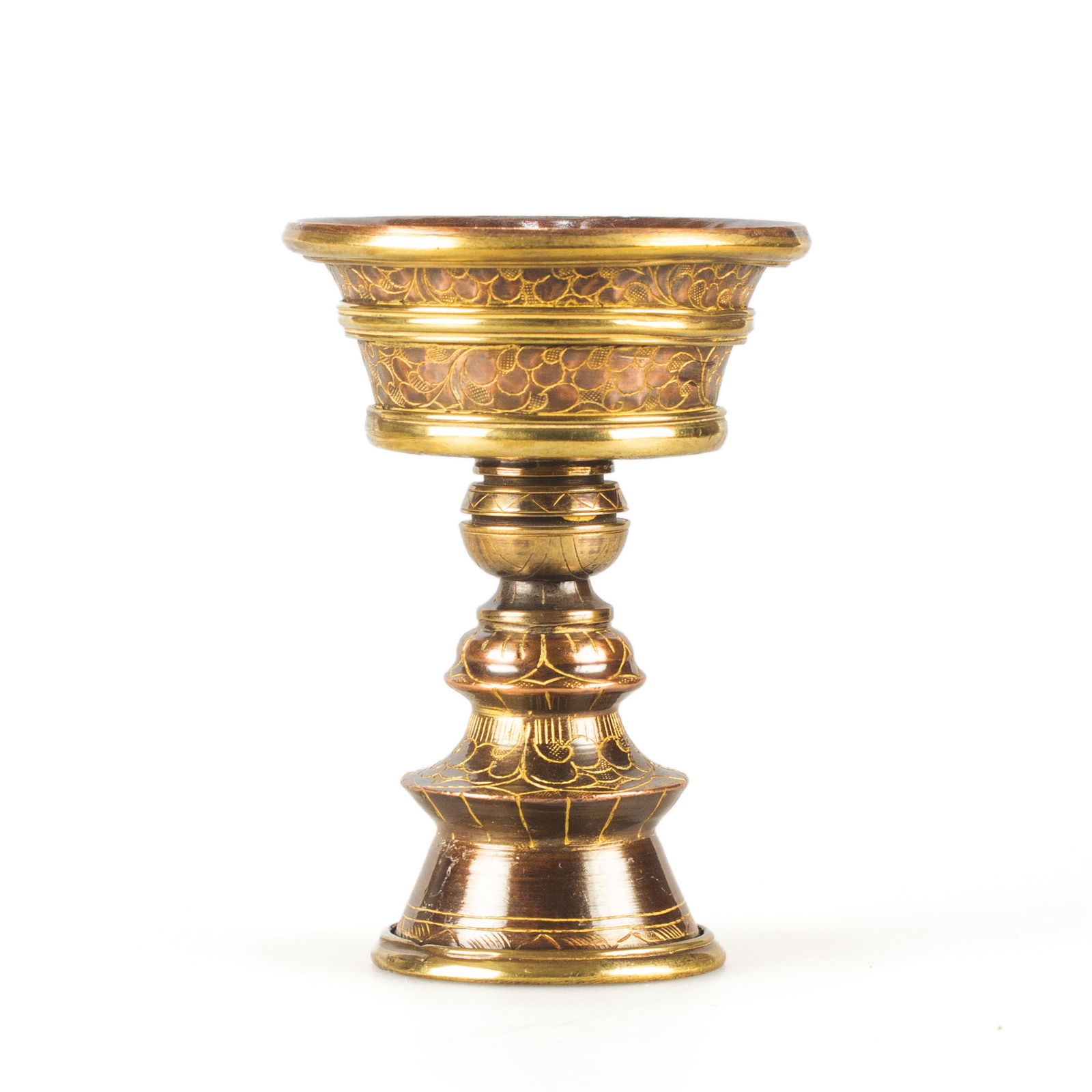 Butter Lamp made from copper. Best quality, medium size, height — 11.5 cm. 