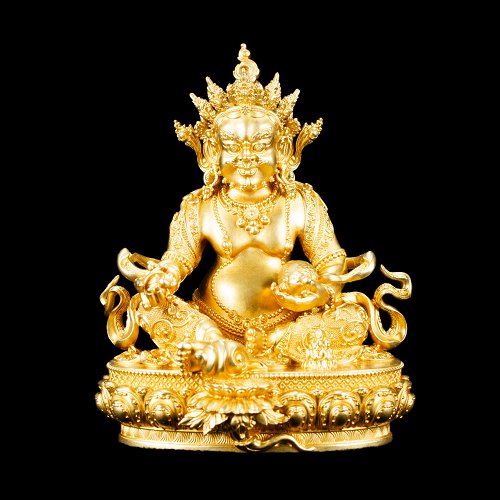 Statue of Jambhala aka Dzambhala the God of Wealth made from copper, height — 11 cm, pure perfection
