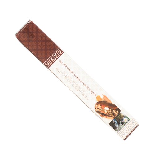 Nado Poizokhang "Brown" (Riwo Sangchoe and Surzey) incense — genuine Bhutanese incense from the Land of Happiness, 30 sticks of 21 cm