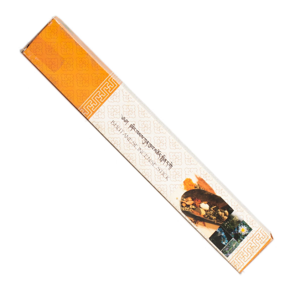 Nado Poizokhang "Orange" incense, grade "B" — genuine Bhutanese incense from the Land of Happiness, 30 sticks of 21 cm. 