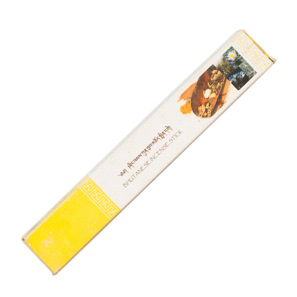 Nado Poizokhang "Yellow" incense, grade "C" — genuine Bhutanese incense from the Land of Happiness, 30 sticks of 21 cm, Grade "C"