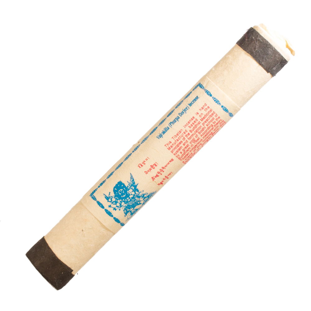Vajrakilaya (Vajrakilla, Phurpa Dorjee) Incense, 25 sticks of 18.5 cm — genuine organic incense from Nepal, Vajrakilaya