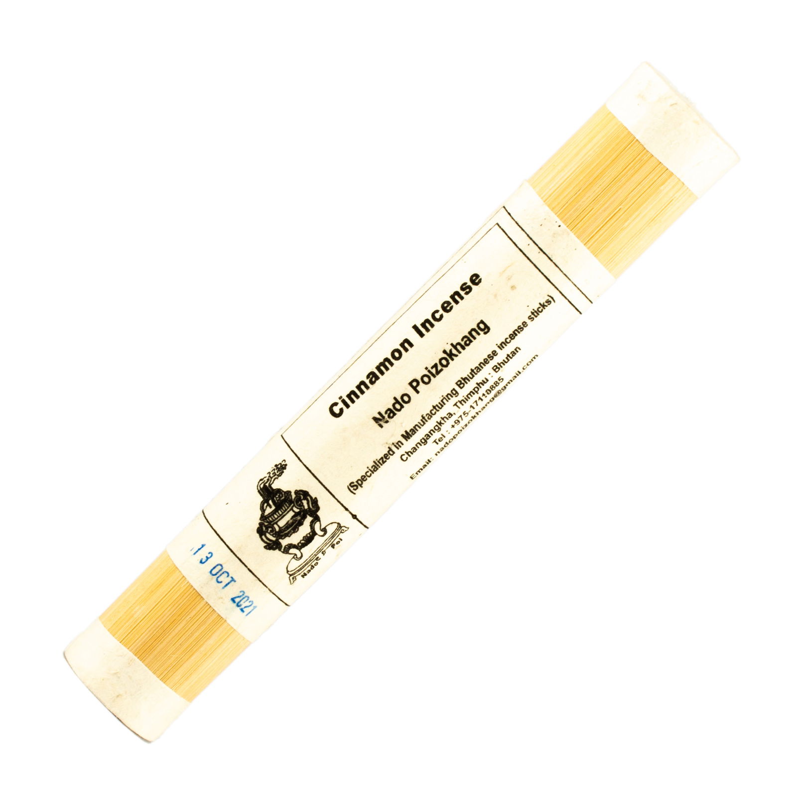 Nado Poizokhang "Cinnamon" — genuine Bhutanese incense from the Land of Happiness, 30 sticks of 21 cm. 