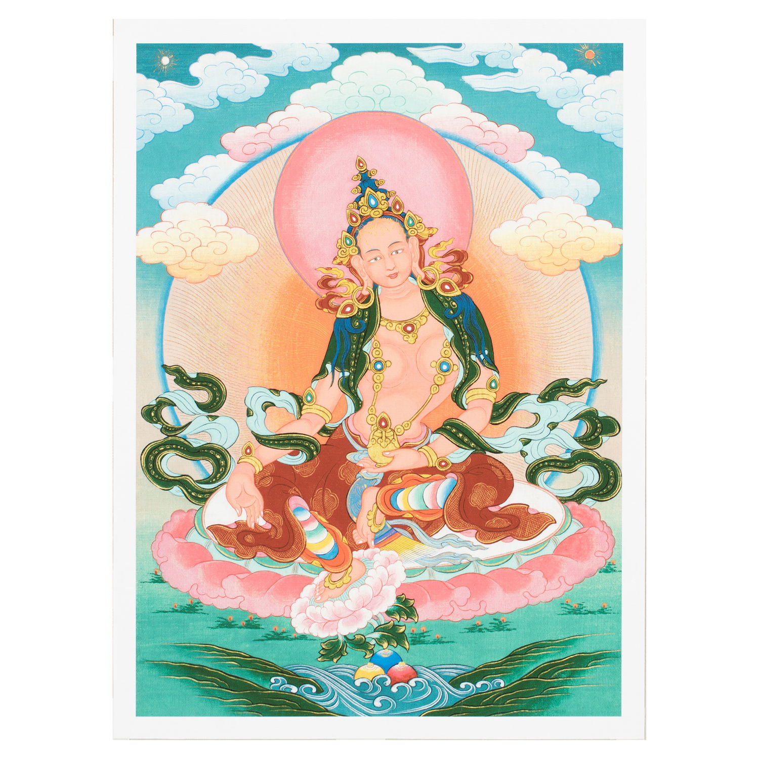 Thangka Marichi aka Ozer Chenma, high quality print on Natural Canvas, image size — 30,4 x 42,0 cm / 12,0 x 16,5 inches