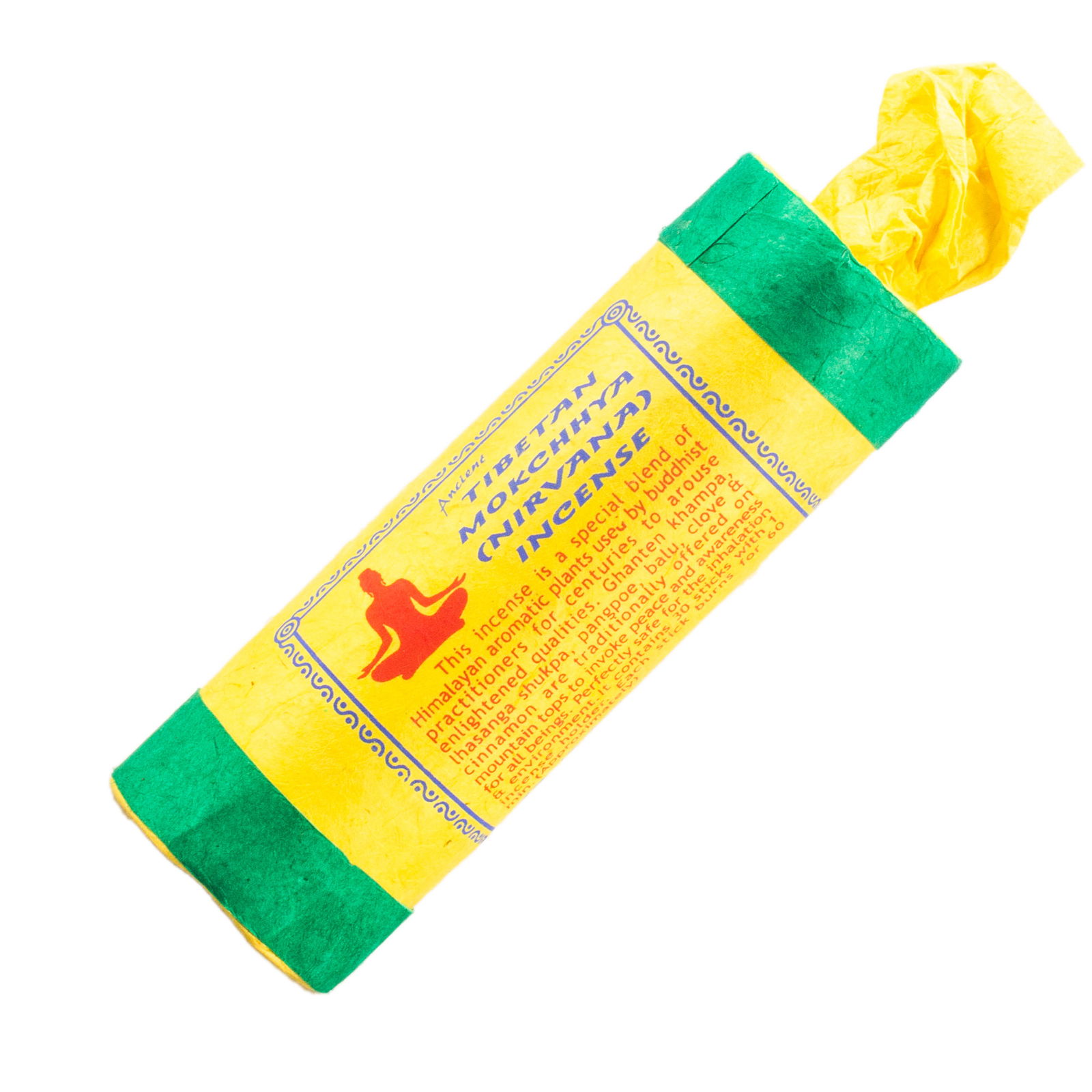 Tibetan Mokshhya (Nirvana) incense, 30 sticks of 13 cm — genuine organic incense from Nepal. 