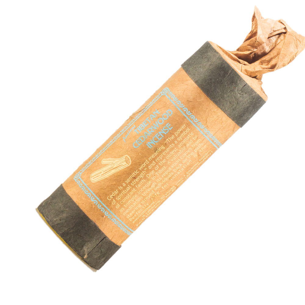 Tibetan Cedarwood incense, 30 sticks of 13 cm — genuine organic incense from Nepal, Cedarwood