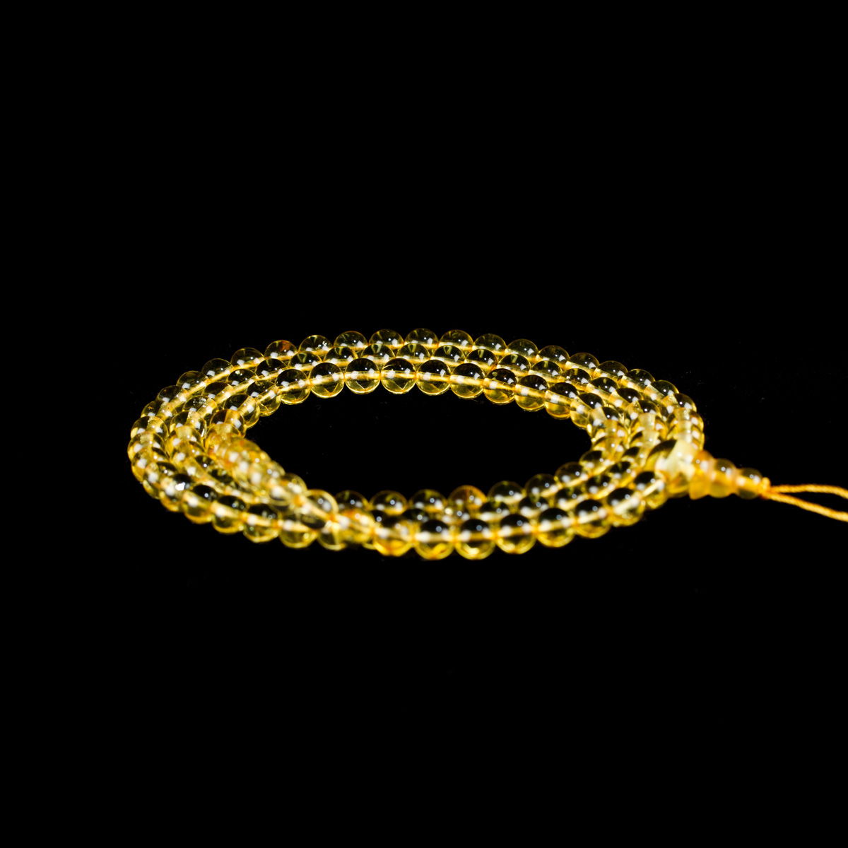 Traditional Tibetan 108-beads Mala, made from Baltic amber | Color — 02, diameter — 7.0 mm | Buddhist malas collection. 