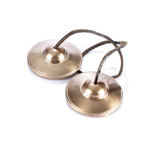 Tingsha small Tibetan ritual cymbal made from Bronze | Buddhist Religious music, Top Quality, diameter — 8.2 cm