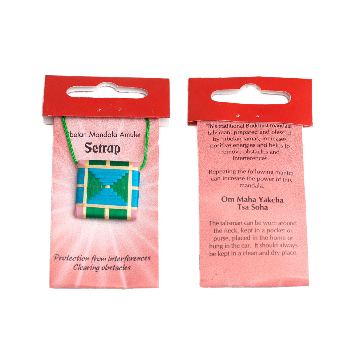 Tibetan traditional Mandala-Talisman "Setrap" : Protection and removing obstacles. 