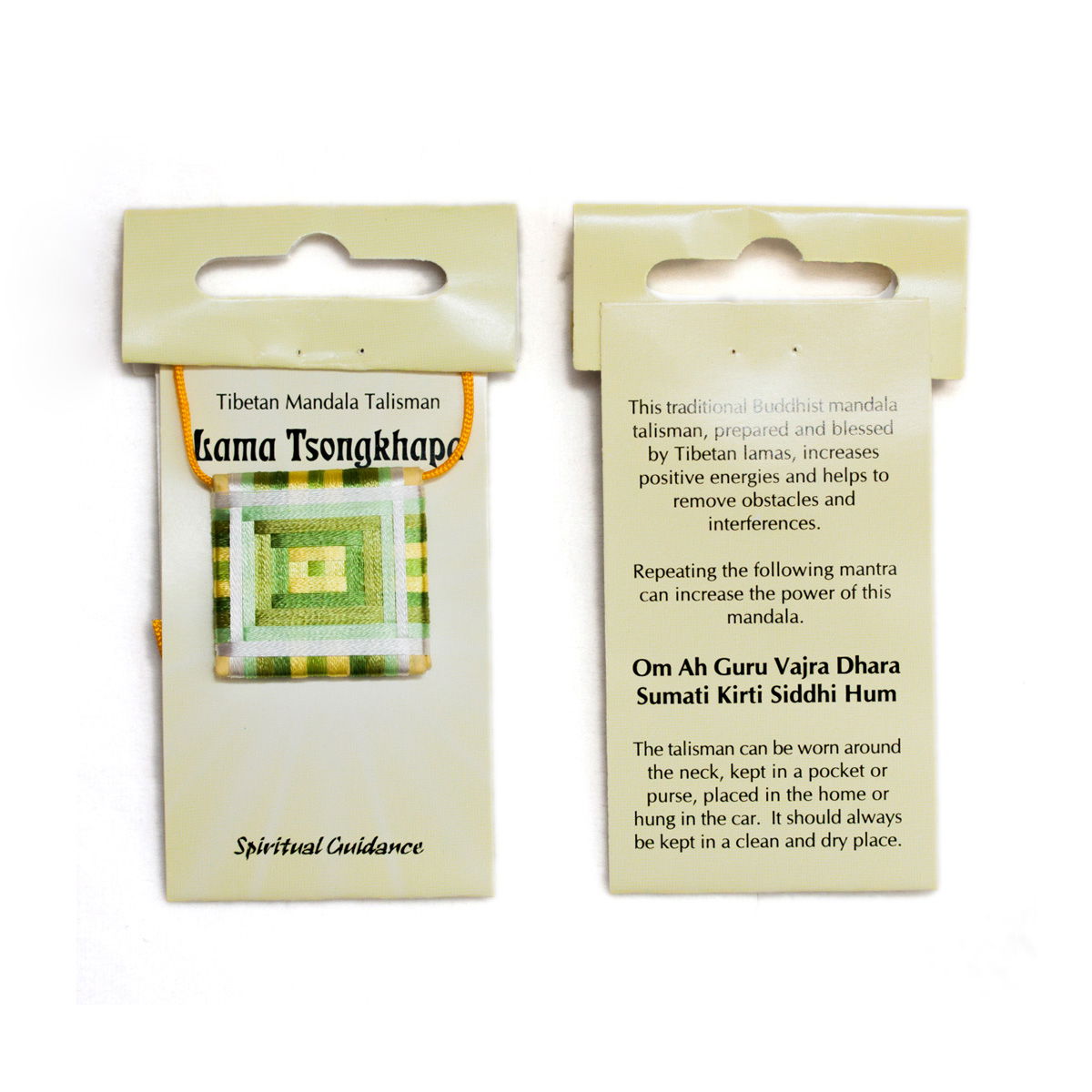 Tibetan traditional Mandala-Talisman "Lama Tsonkapa" : Spiritual Guidance. 