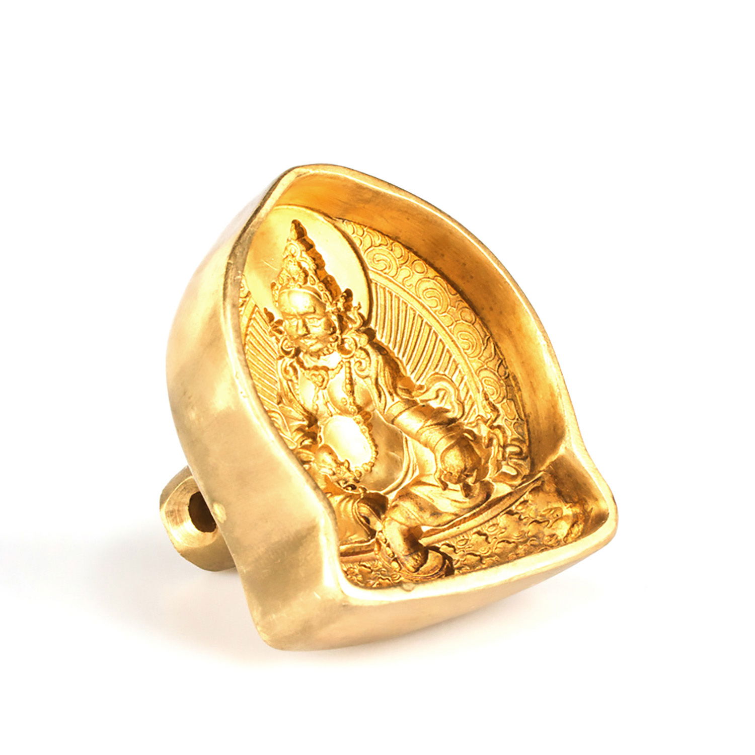 Tsa-tsa "Jambhala" (aka Dzambhala), the God of Wealth, traditional Tibetan mold, small size. 