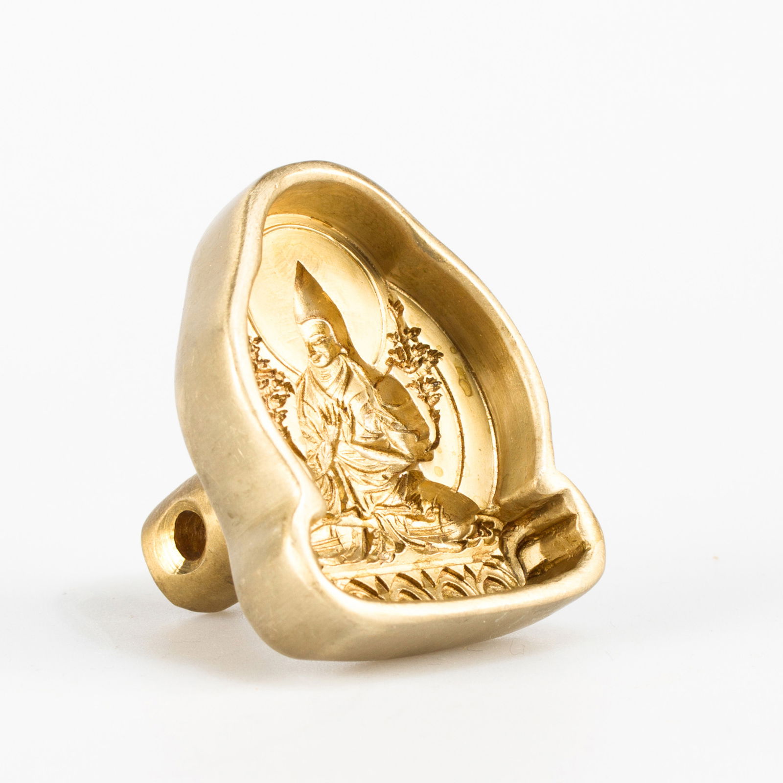 Tsa-tsa "Lama Tsongkhapa" aka Je Rimpoche, traditional Tibetan mold, medium size. 