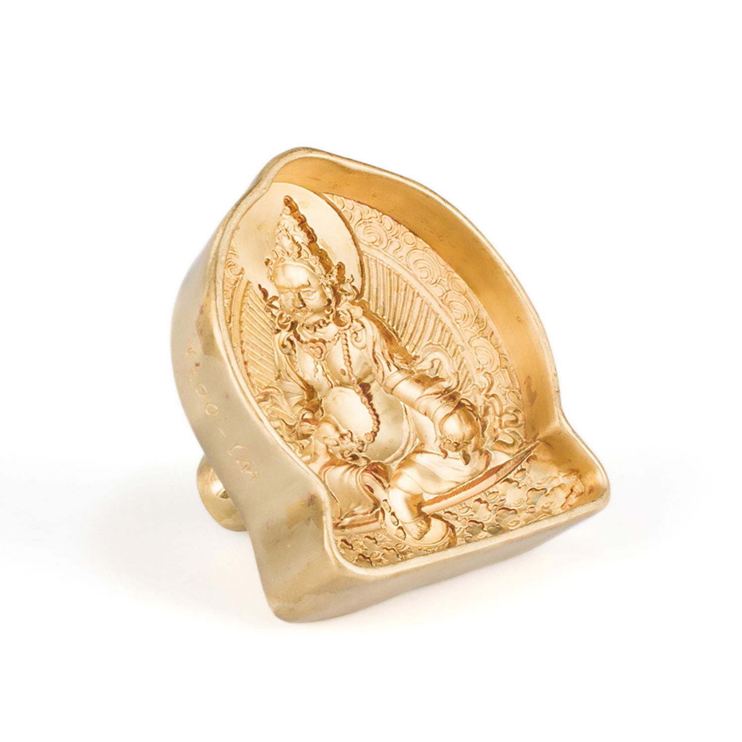 Tsa-tsa "Jambhala" (aka Dzambhala), the God of Wealth, traditional Tibetan mold, medium size. 