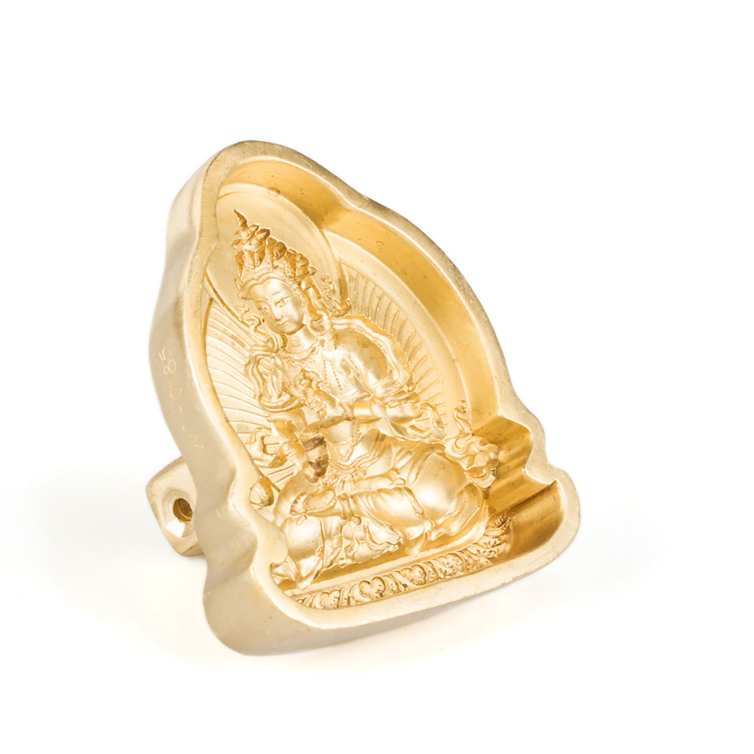 Tsa Tsa "Vajrasattva" aka Dorje Sempa, traditional Tibetan mold, big size: height — 9.7 cm width — 8.5 cm | Buddhist art collection. 
