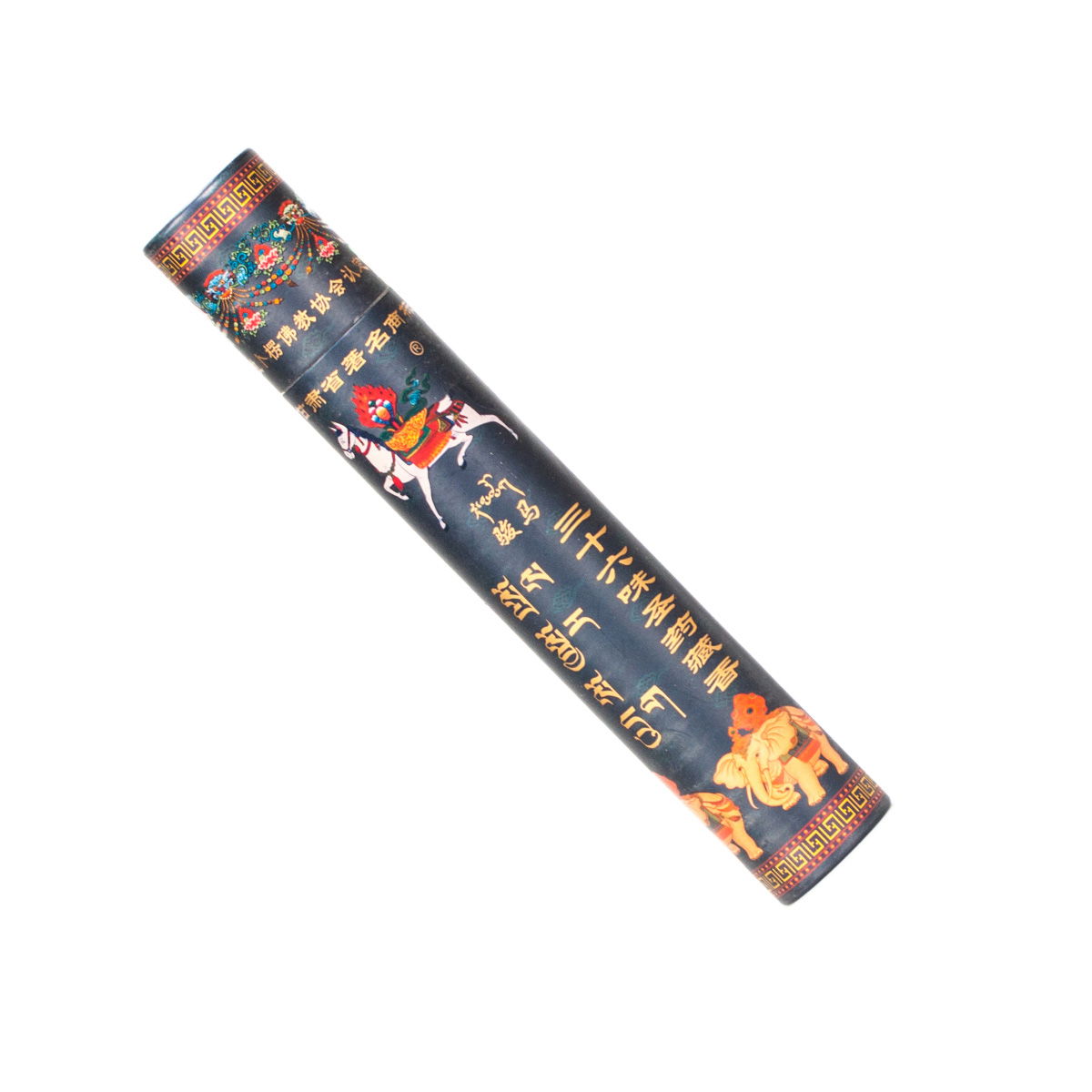 Tibetan Incense "Labrang Black", dedicated to Jambhala, God of Wealth, 135 sticks | Genuine herbal incense from Tibet, Black