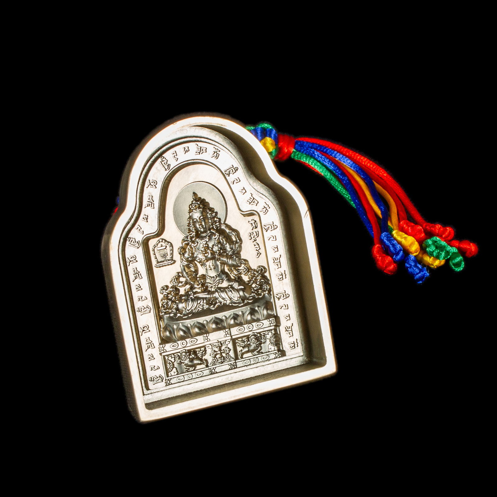Tsa Tsa "Vajrasattva" aka Dorje Sempa, traditional Tibetan mold, big size: height — 9.5 cm width — 7.3 cm | Buddhist art collection. 