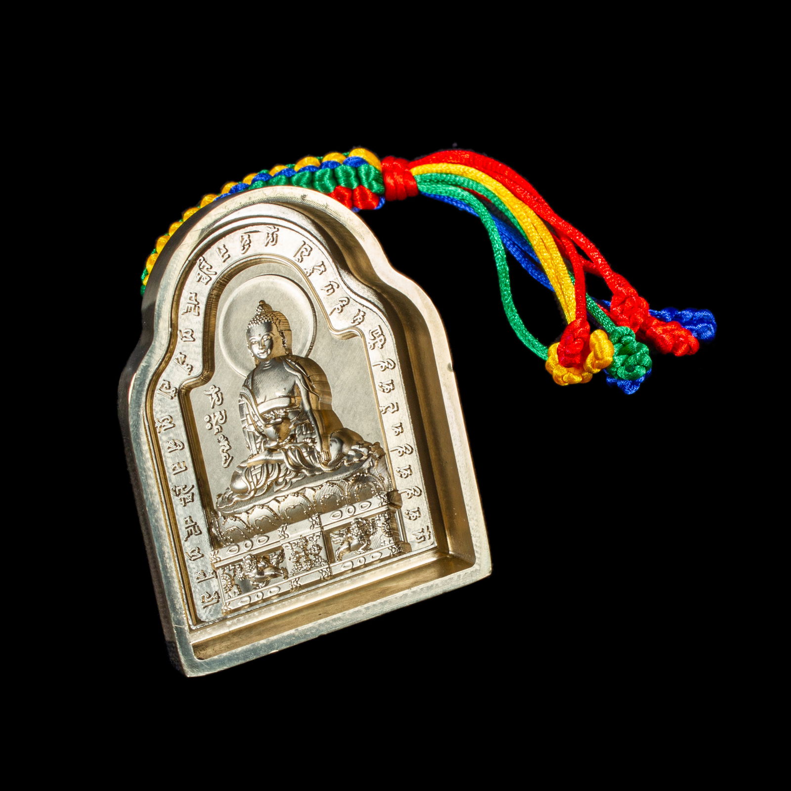 Tsa Tsa "Buddha Shakyamuni", traditional Tibetan mold, big size: height — 9.5 cm width — 7.3 cm | Buddhist art collection. 