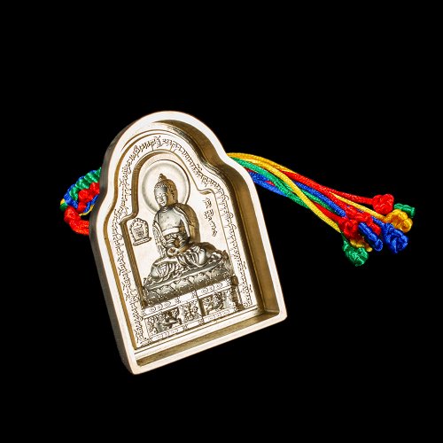 Tsa Tsa "Buddha Amitabha" (aka Opame), traditional Tibetan mold, big size: height — 9.5 cm width — 7.3 cm | Buddhist art collection