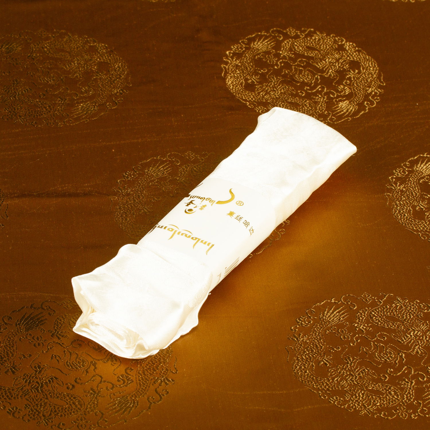 Khata — Tibetan ceremonial scarf, White color | high quality cotton, 60 x 300 cm