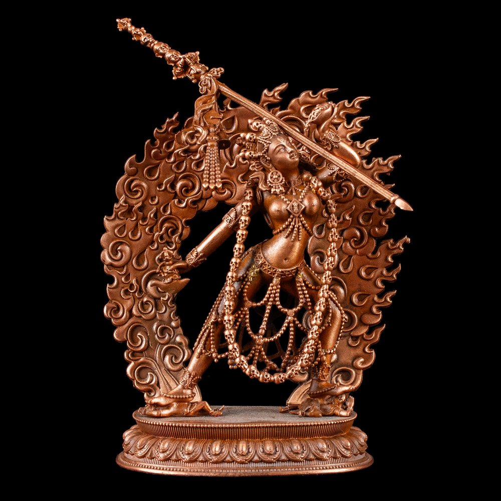 Bronze statue of Varjayogini (“Dorje Neljorma”), 10 cm, fine carving, Varjayogini
