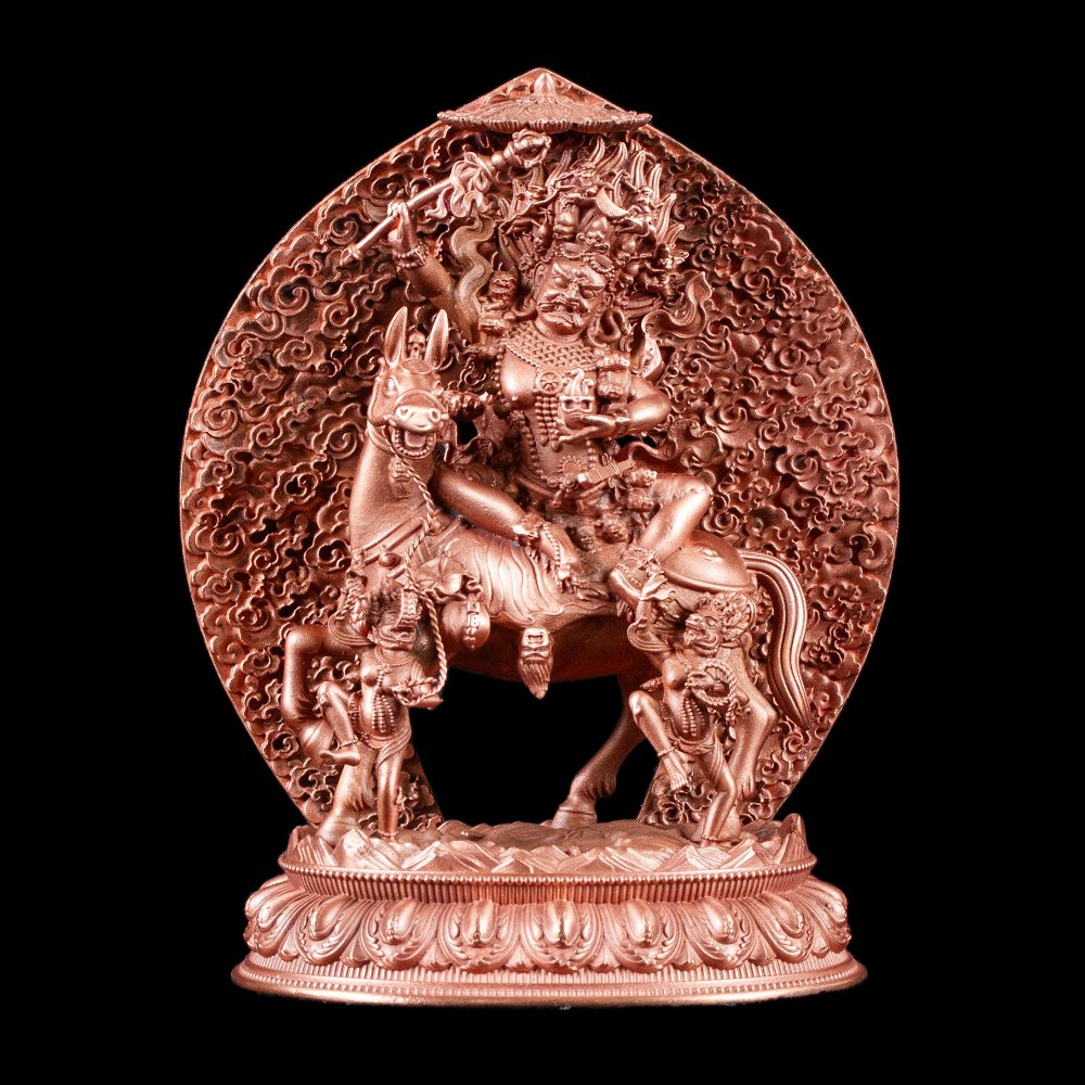 Statue of Palden Lhamo, one of the 8 main dharmapalas, small size — 11.0 cm, fine carving, Palden Lhamo