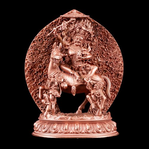 Statue of Palden Lhamo, one of the 8 main dharmapalas, small size — 11.0 cm, fine carving