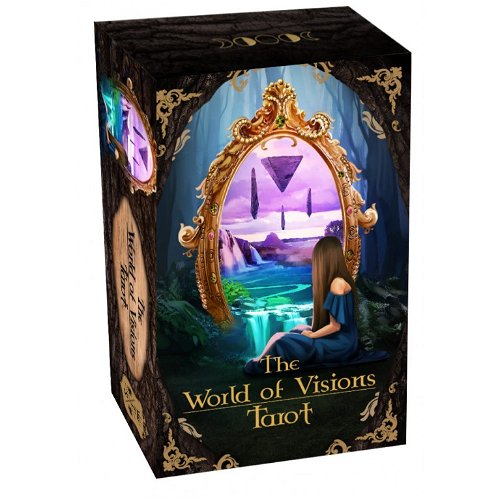 Таро Мир Видений (МАТОВЫЕ КАРТЫ, ЧЕРНЫЙ СРЕЗ). The World of Visions Tarot