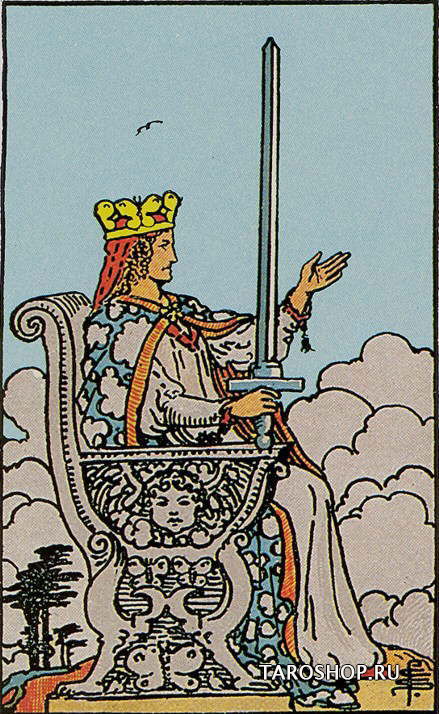 Queen of swords from Shaman-Caselli Tarot