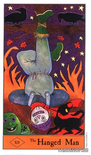 Таро Хэллоуин в металлической коробочке. The Halloween Tarot in Tin, Мини