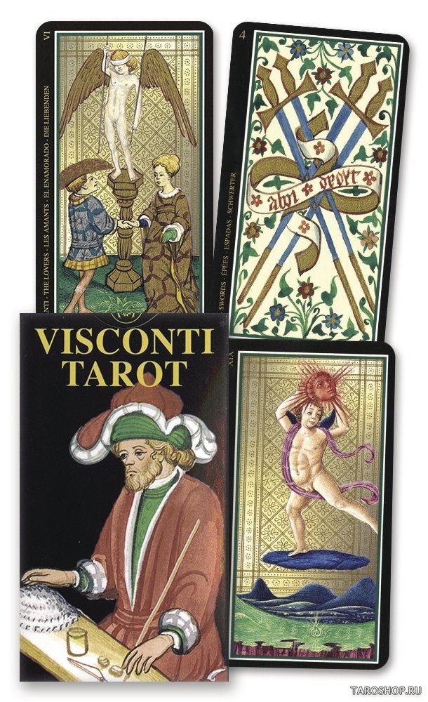 Уценка. Мини Таро Висконти. Mini Visconti Tarot