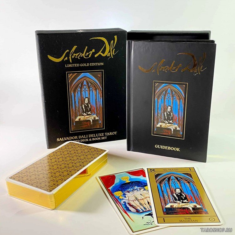 Dali Gold Edition. Salvador Dali Deluxe Tarot Gilded Deck & Book Set