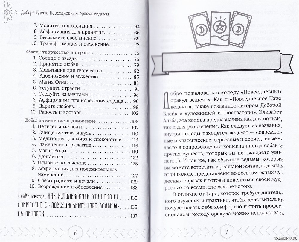 Повседневный оракул ведьмы. Подарочный набор на русском языке (40 карт + брошюра)